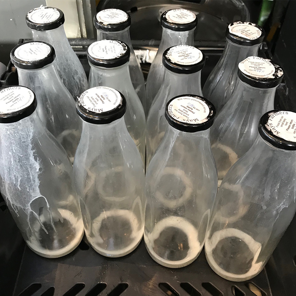 milk bottles sustainability